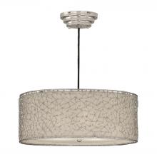 Uttermost 21154 - Uttermost Brandon Silver 3 Light Drum Pendant